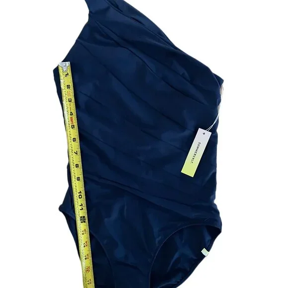 NEW Summersalt Sidestroke One Piece Swimsuit Deep Navy Womens Size 6 - Picture 9 of 9